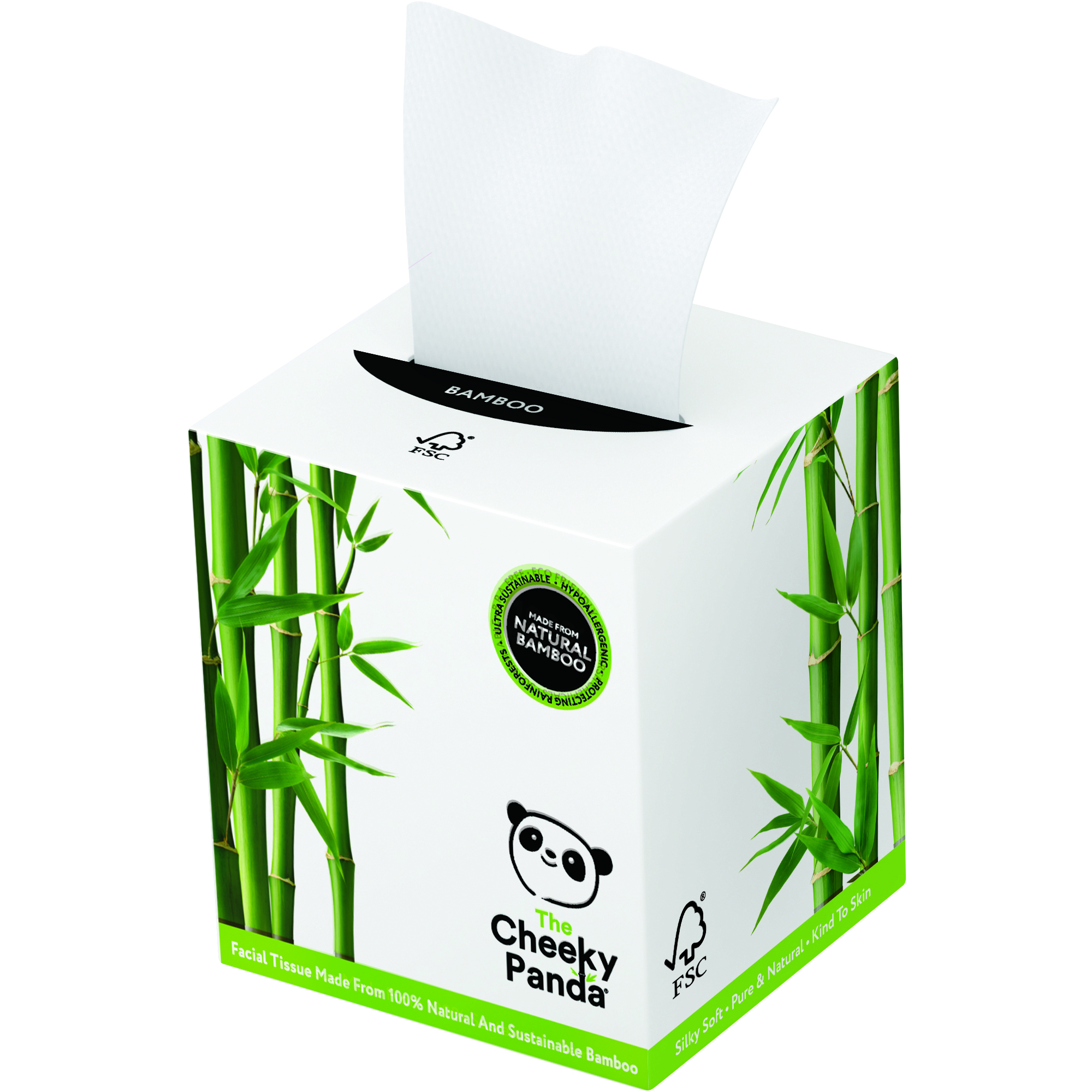 Cheeky Panda Bamboe tissues kubus 3-laags 56stuks